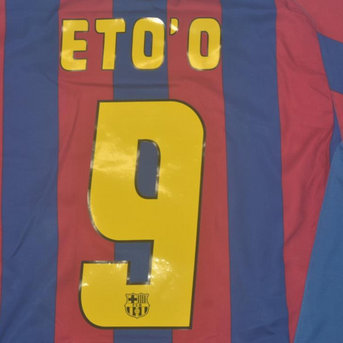 Barcelona Heim Langarm 05/06 "Eto'o" Nº 9