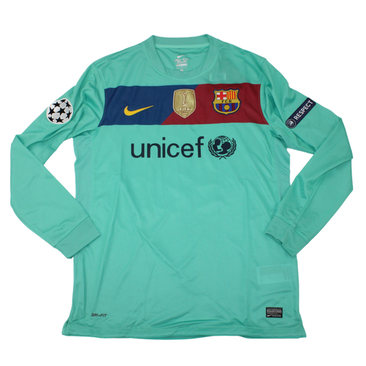 Barcelona Auswärts Langarm 10/11 "A. Iniesta" Nº 8