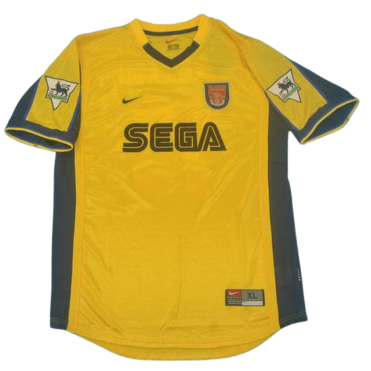 Arsenal Auswärts Gelb 00/01