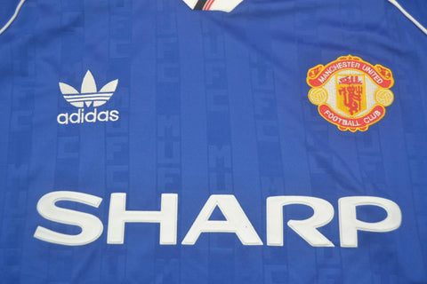 Manchester United Blau Auswärts 88/90 "Augusto" Nº8