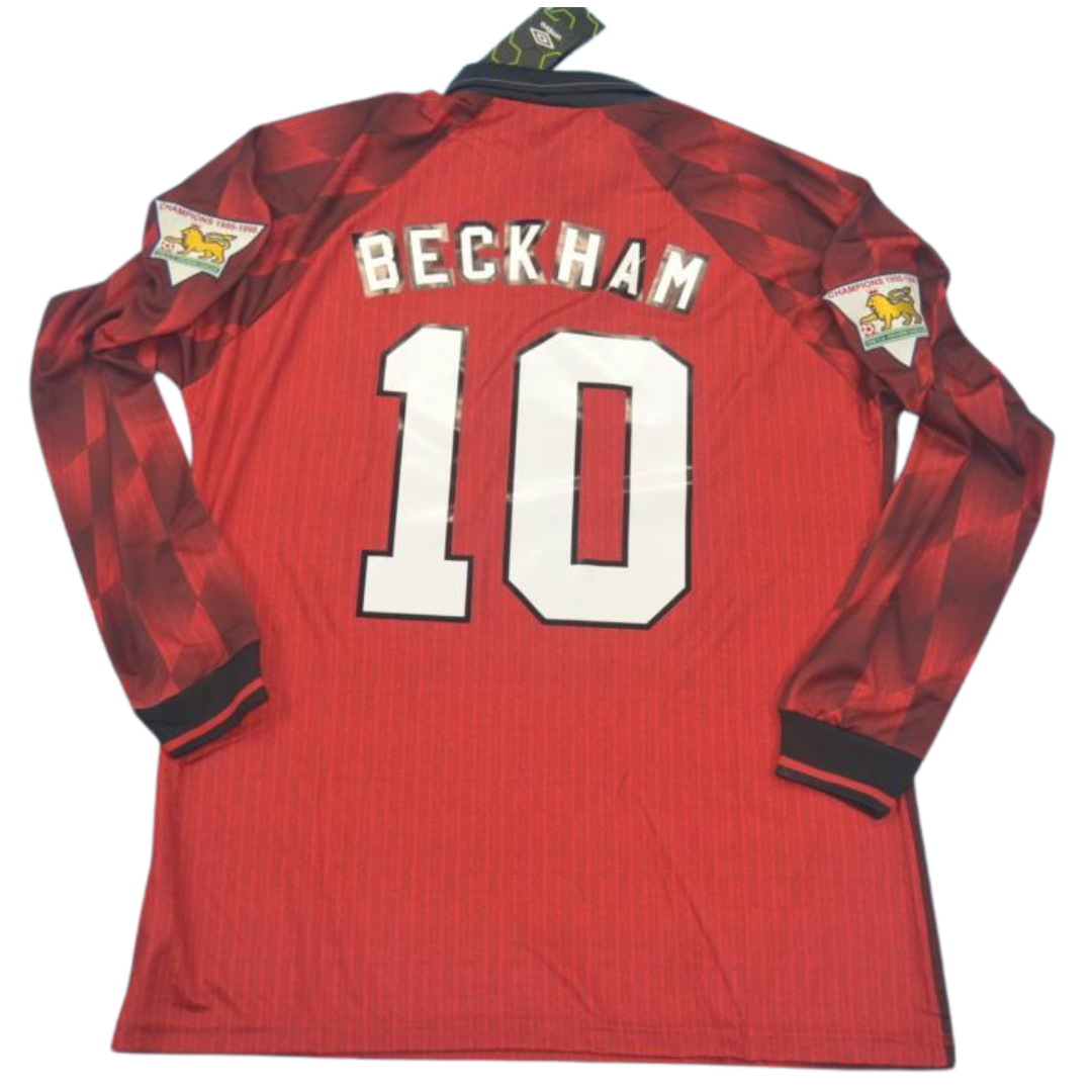 Manchester United Heim Langarm 96/98 "Beckham" Nº 10