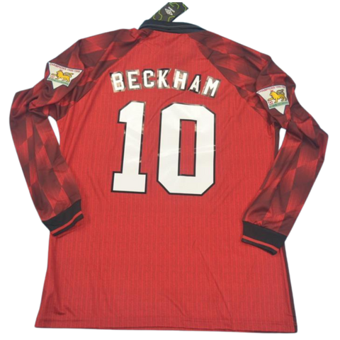 Manchester United Heim Langarm 96/98 "Beckham" Nº 10