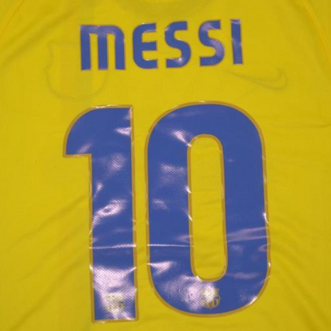 Barcelona Auswärts Gelb 08/09 "Messi" Nº 10