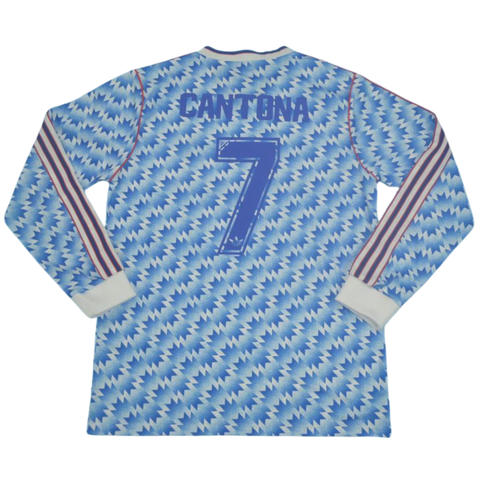 Manchester United Auswärts Blau Langarm 90/92 "Cantona" Nº 7