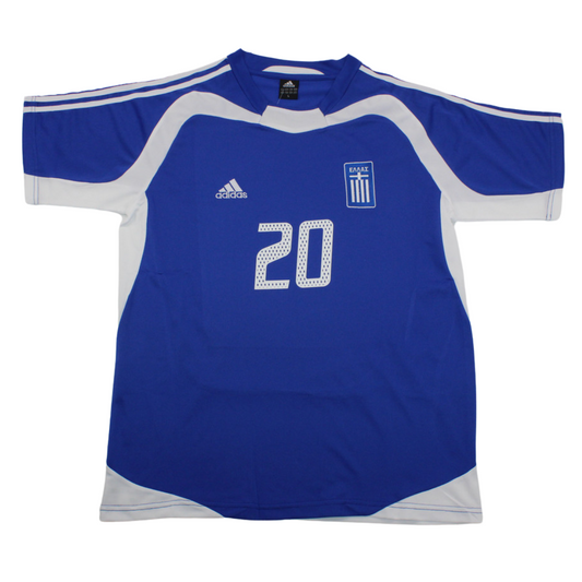 Griechenland Heim 2004 Blau "Karagounis" Nr.20