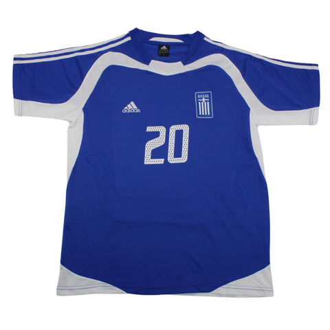 Griechenland Heim 2004 Blau "Karagounis" Nr.20