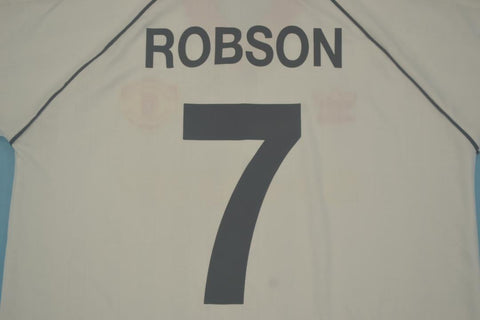 Manchester United Auswärts Weiß 88/90 "Robson" Nº 7