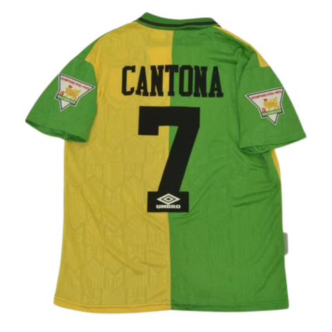 Manchester United Auswärts Grün Gelb 92/94 "Cantona" Nº 7