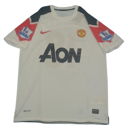 Manchester United Auswärts Weiß 10/11 "Scholes" Nº 18