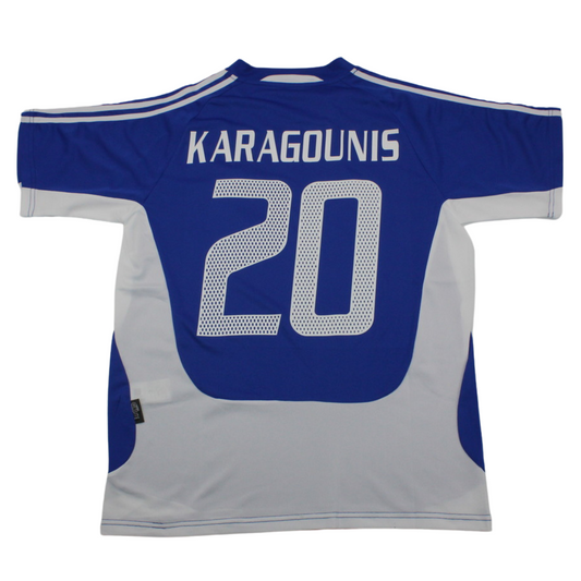 Griechenland Heim 2004 Blau "Karagounis" Nr.20