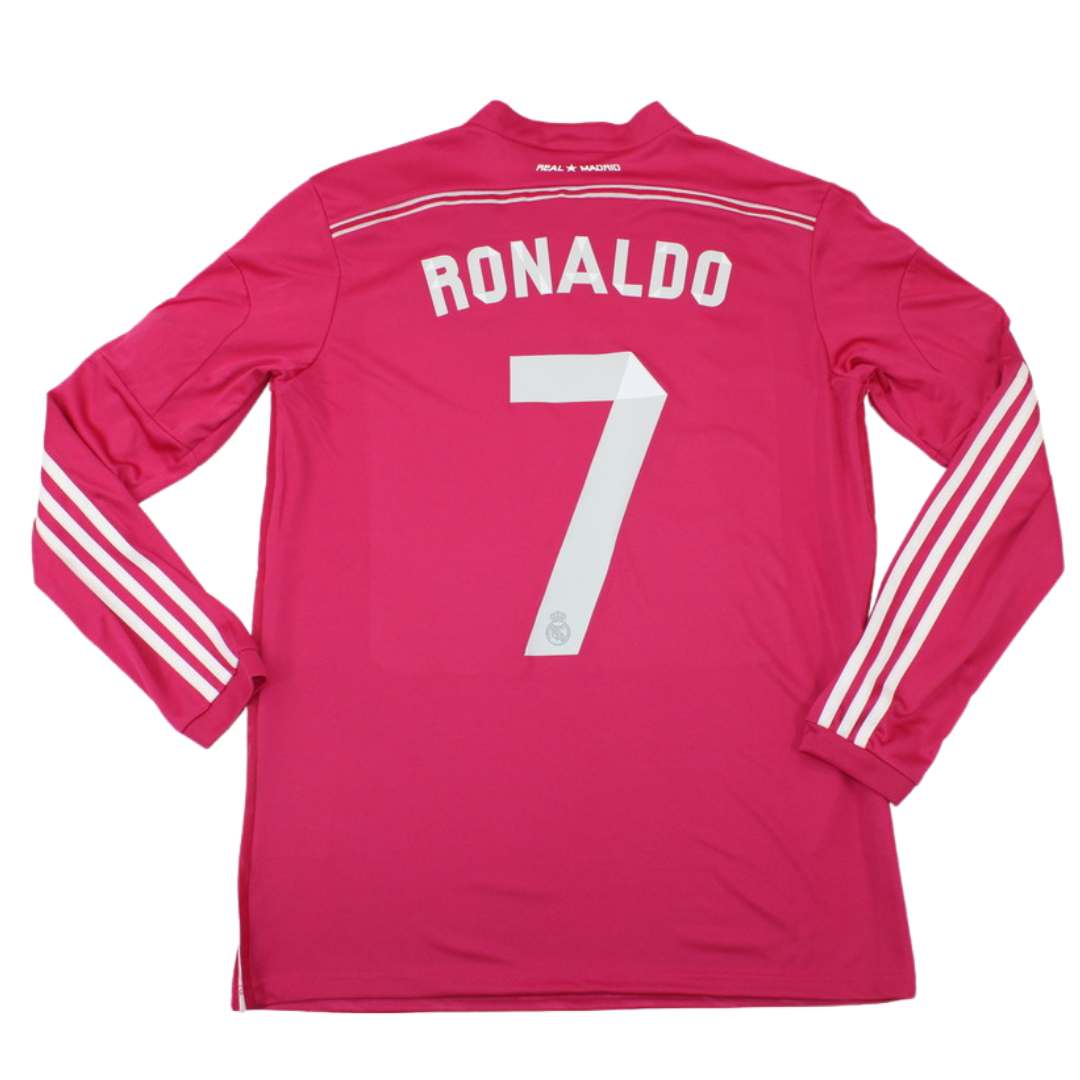 Real Madrid Auswärts Pink Langarm 14/15 "Ronaldo" Nº 7