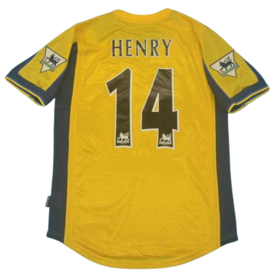 Arsenal Auswärts Gelb 00/01 "Henry" Nº 14