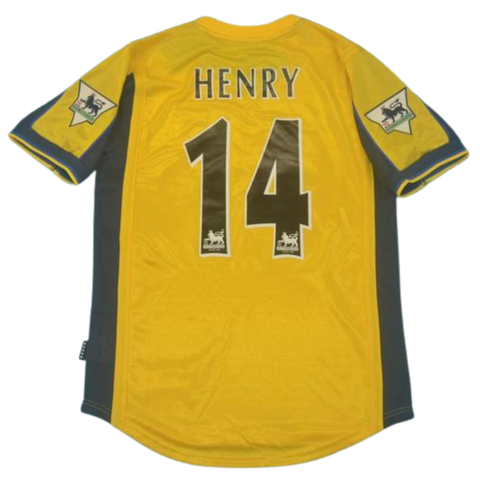 Arsenal Auswärts Gelb 00/01 "Henry" Nº 14
