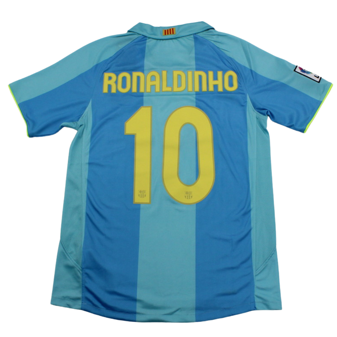 Barcelona Auswärts Blau 07/08 "Ronaldinho" Nº 10