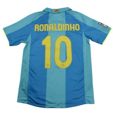 Barcelona Auswärts Blau 07/08 "Ronaldinho" Nº 10