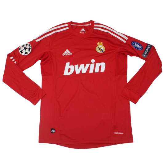 Real Madrid Auswärts Alternative Rot Langarm 11/12 "Ronaldo" Nº 7
