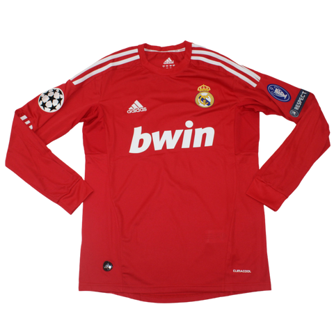 Real Madrid Auswärts Alternative Rot Langarm 11/12 "Ronaldo" Nº 7