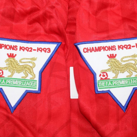 Manchester United Heim Champions Version Langarm 92/93