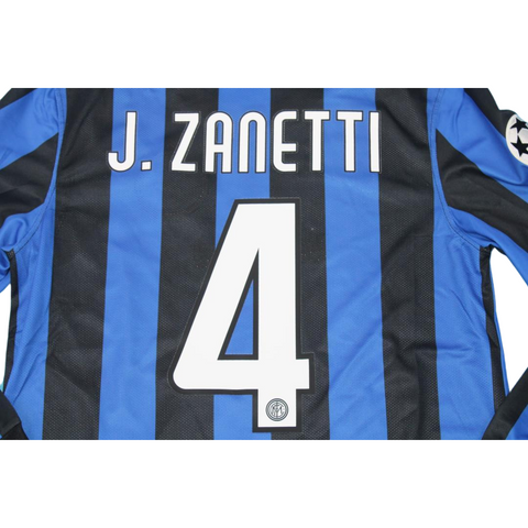 Internazionale Heim UCL Finale Version Langarm 2010 "J.Zanetti" Nr.4