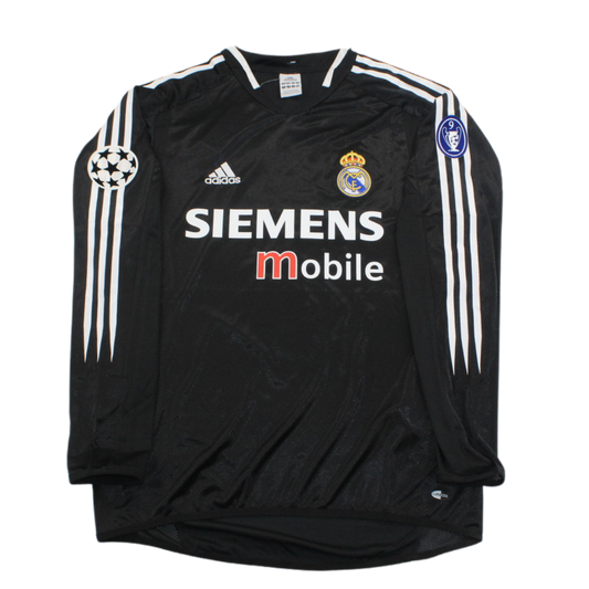 Real Madrid Auswärts Black Langarm 04/05 "Zidane" Nº 5