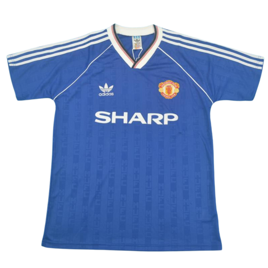 Manchester United Auswärts Blau 1988/1990 "Augusto" Nº 8