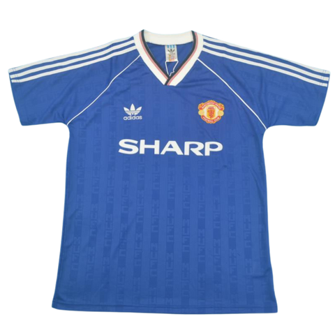 Manchester United Auswärts Blau 1988/1990 "Augusto" Nº 8