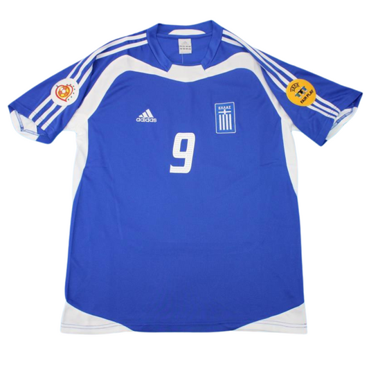 Griechenland Heim UEFA Endspiel 2004 Blau "Charisteas" Nr.9