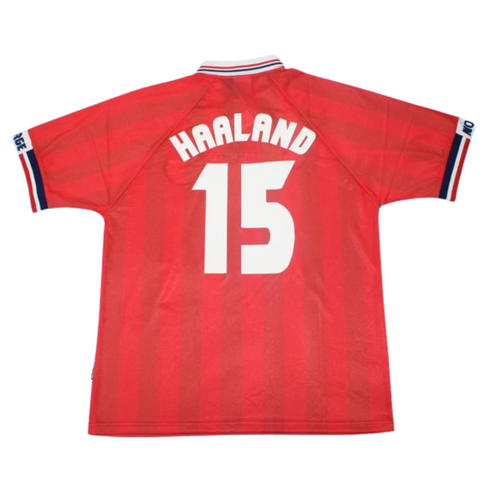 Norwegen Heim 98/99 Rot "Haaland" Nr.15