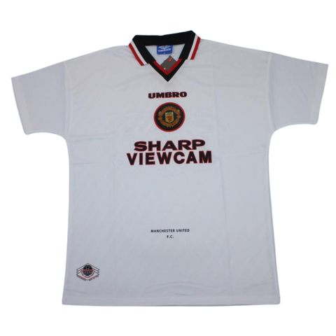 Manchester United Auswärts Weiß 96/97