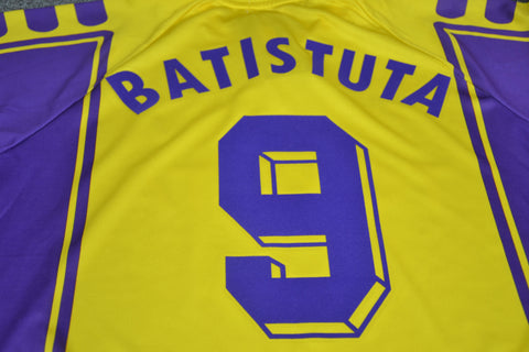 Fiorentina Alternative Gelb UCL Version 99/00 "Batistuta" Nr.9