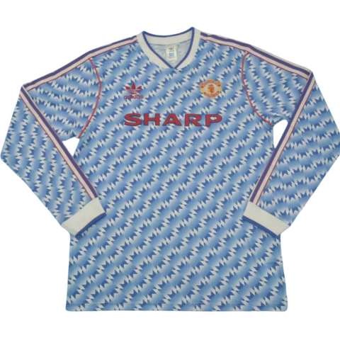 Manchester United Blau Auswärts Langarm 90/92 "Cantona" Nº7