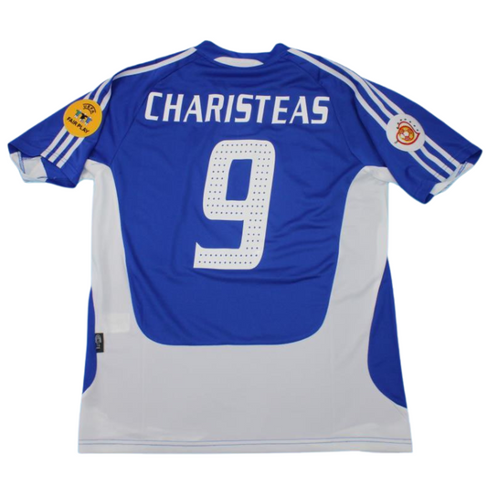 Griechenland Heim UEFA Endspiel 2004 Blau "Charisteas" Nr.9