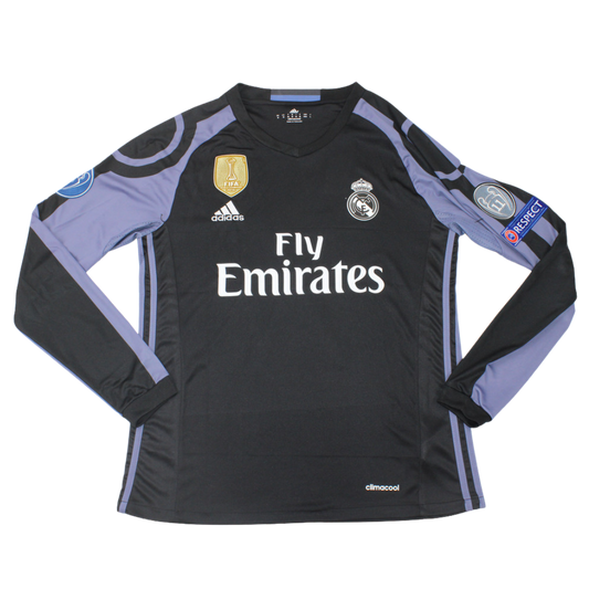 Real Madrid Auswärts Black Langarm 16/17 "Ronaldo" Nº 7