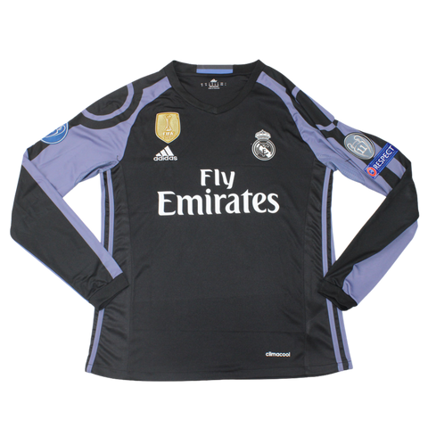 Real Madrid Auswärts Black Langarm 16/17 "Ronaldo" Nº 7