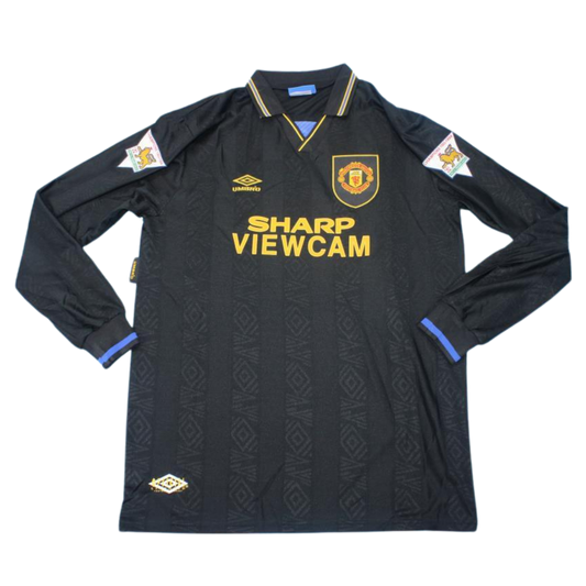 Manchester United Auswärts Black Langarm 93/95 "Cantona" Nº 7