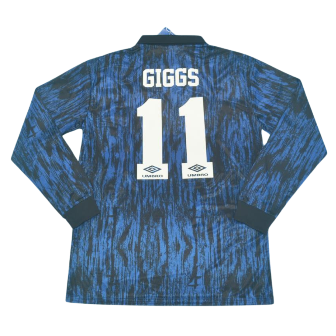Manchester United Auswärts Blau Langarm 92/93 "Giggs" Nº 11