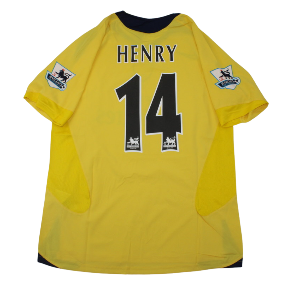 Arsenal Auswärts Gelb 06/07 "Henry" Nº 14