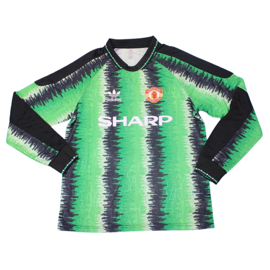 Manchester United Black Grün TW Langarm 90/92 "Schmeichel" Nº 1