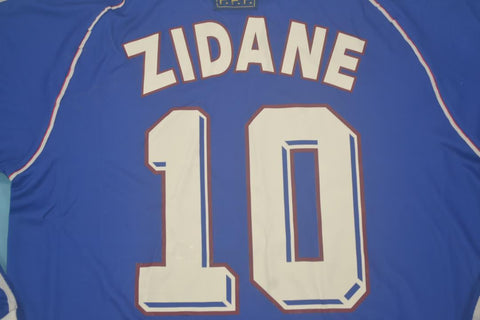 Frankreich Heim Langarm 1998 "Zidane" N°10