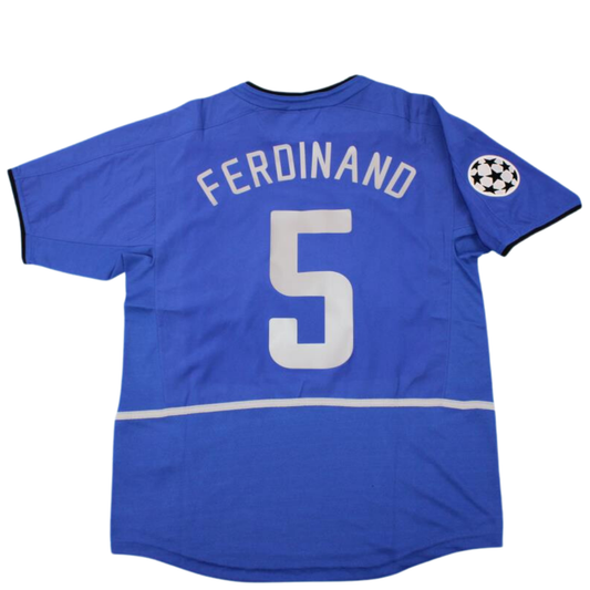 Manchester United Blau Auswärts 02/03 "Ferdinand" Nº5