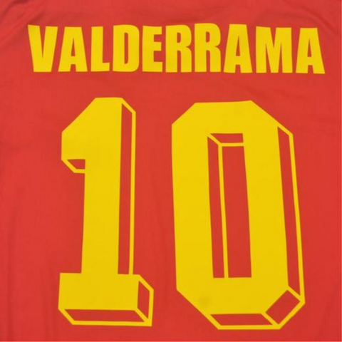 Kolumbien Heim Rot 1990 "Valderrama" N°10
