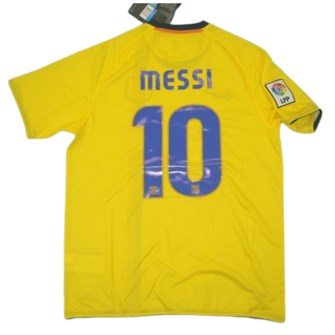 Barcelona Auswärts Gelb 08/09 "Messi" Nº 10