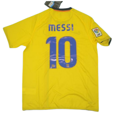 Barcelona Auswärts Gelb 08/09 "Messi" Nº 10