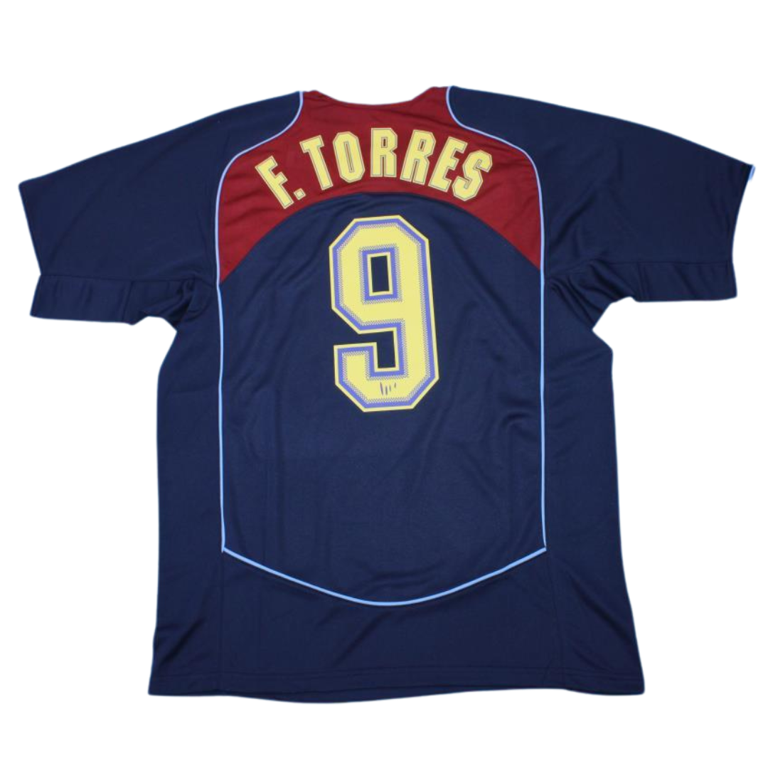 Atlético de Madrid Auswärts Blau 04/05 "F. Torres" Nº 9