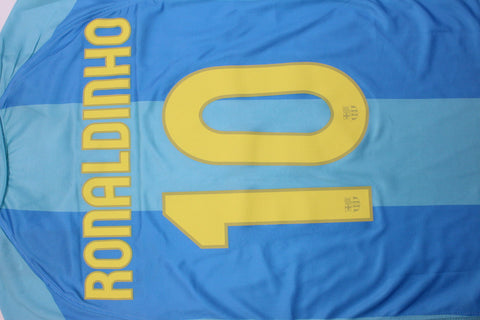 Barcelona Auswärts Blau 07/08 "Ronaldinho" Nº 10