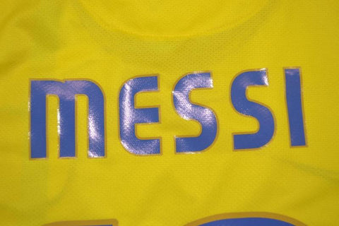 Barcelona Auswärts Gelb 08/09 "Messi" Nº 10