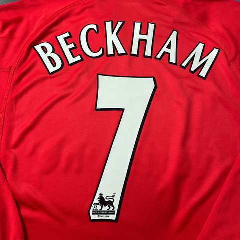 Manchester United Heim Langarm 00/02 "Beckham" Nº 7