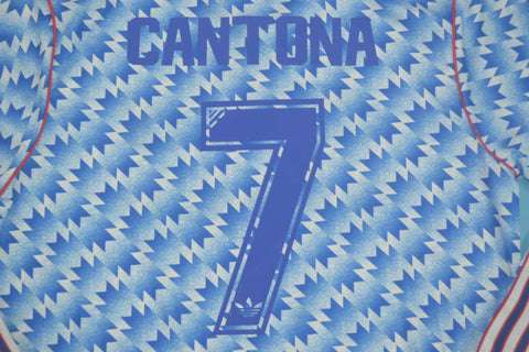 Manchester United Blau Auswärts Langarm 90/92 "Cantona" Nº7