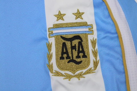 Argentinien Heim Weltmeisterschaft Version Langarm 2006 "Messi" Nr.19