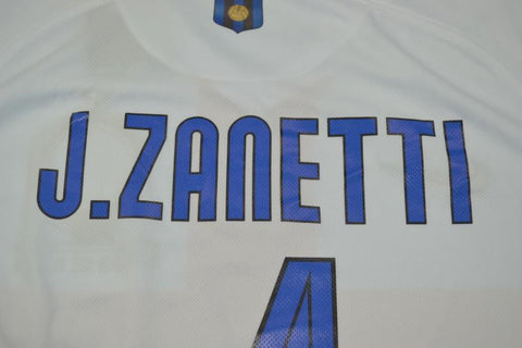 Internazionale Auswärts Weiß 07/08 "J.Zanetti" Nr.4